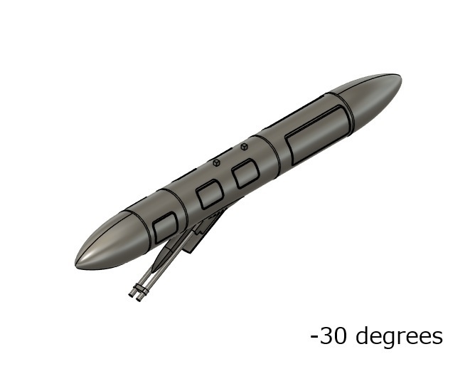 SPPU-22 ガンポッド 2本(1/72スケール プラスチックモデル用品)