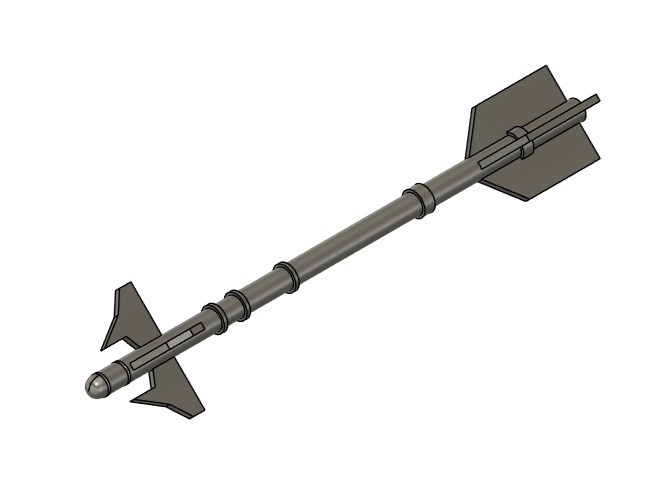 AAM-3 (90式空対空誘導弾) 2本(1/72スケール プラスチックモデル用品)