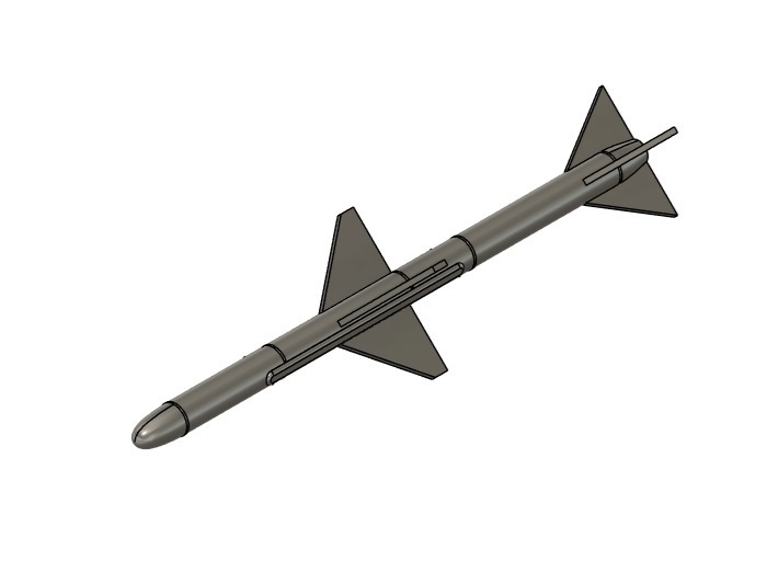AIM-7B (XAAM-N-3) スパローII 2本(1/72スケール プラスチックモデル用品)