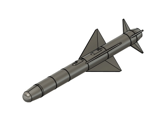 ASM-1 (80式空対艦誘導弾) 2本(1/72スケール プラスチックモデル用品)