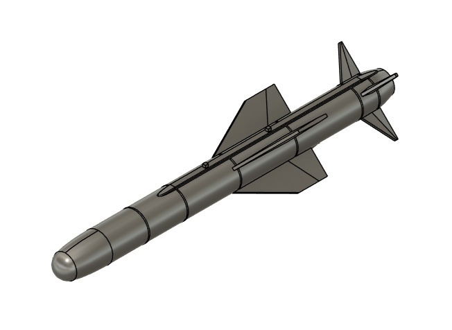 ASM-1C (91式空対艦誘導弾) 2本(1/72スケール プラスチックモデル用品)