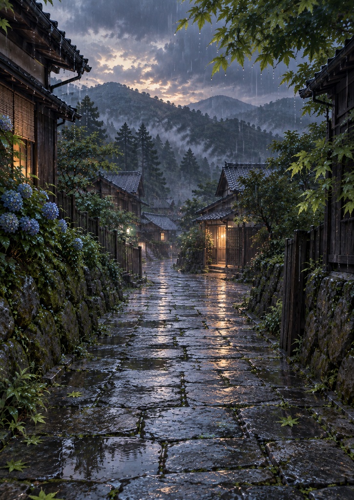 お品書きデザイン素材|AMAYADORI - 雨宿り -