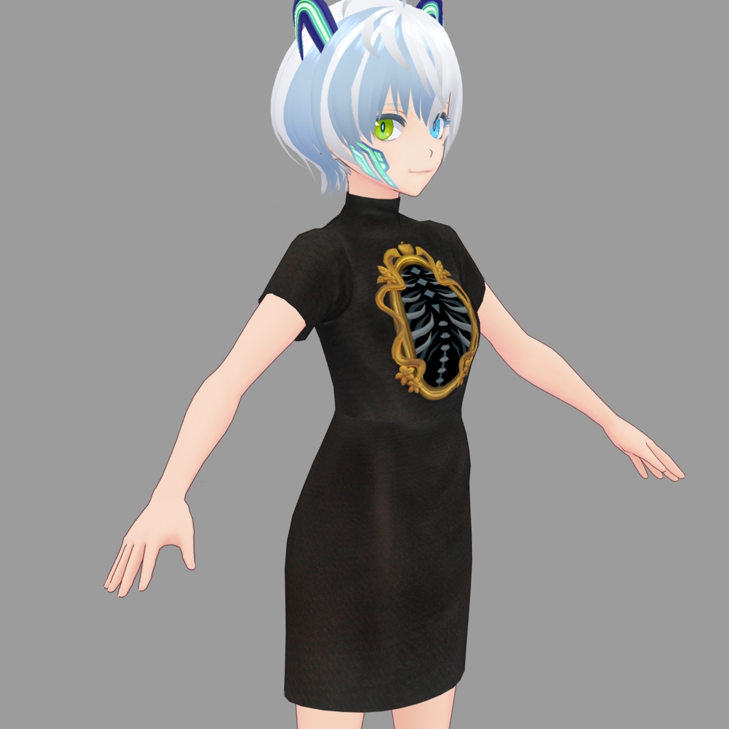 額縁ペンシルドレス【VRoid】