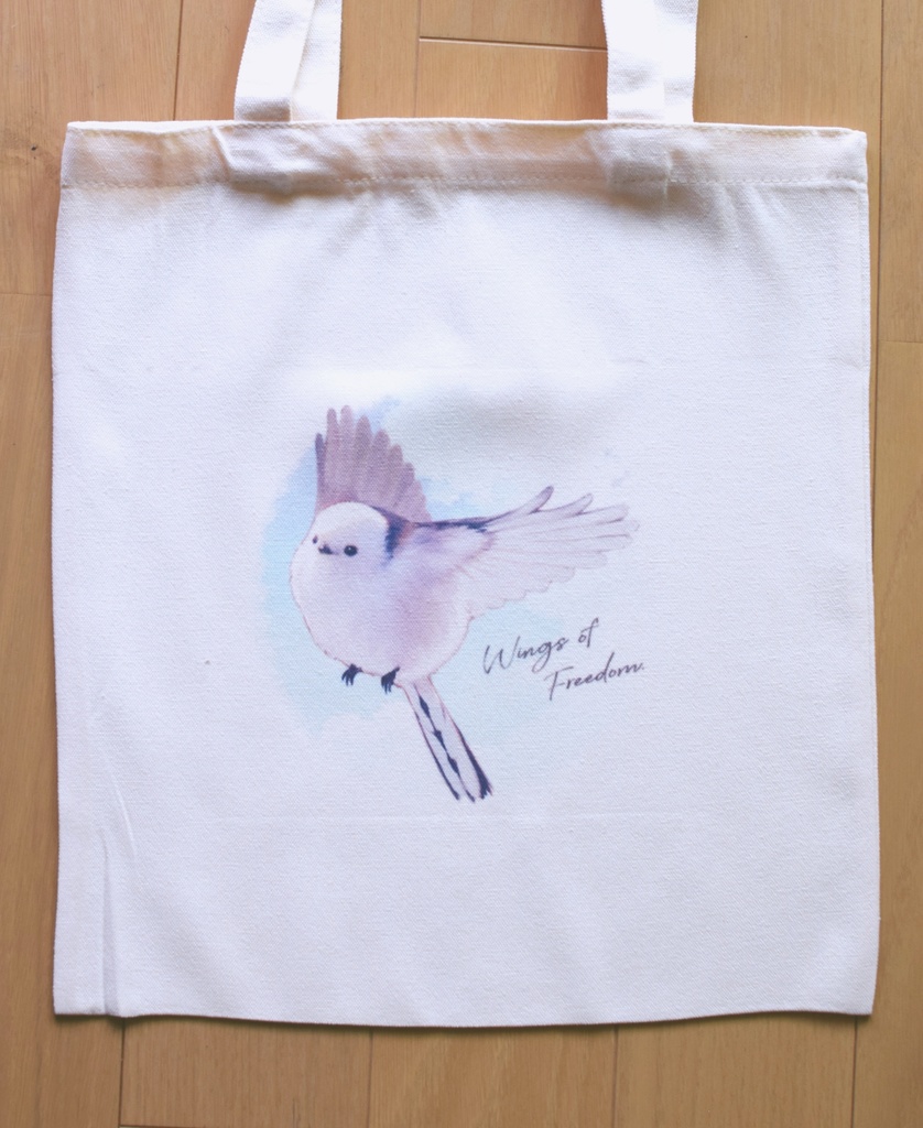 シマエナガのトートバッグ