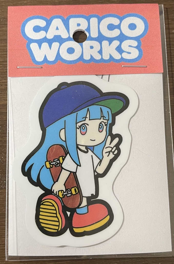 やんやんスケボーステッカー　フルカラー
