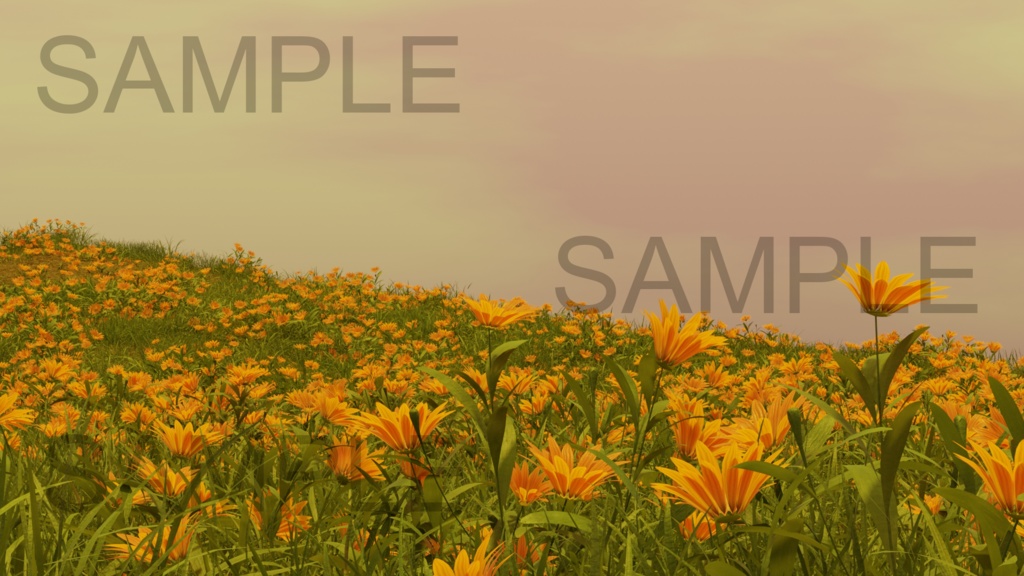 【TRPG背景素材】黄色い花畑(自然)