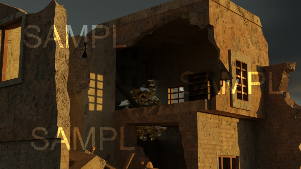 【TRPG背景素材】小さな廃墟(廃墟)