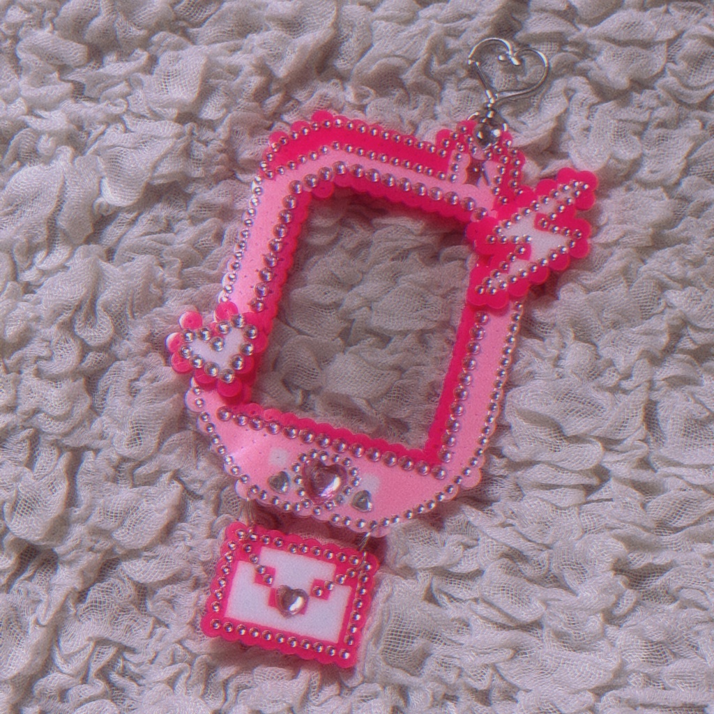💗ガラケー風 カードケースキーホルダー