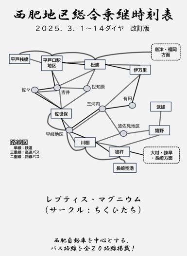 西肥地区総合乗継時刻表(2025.03.01〜14ダイヤ　改訂版)