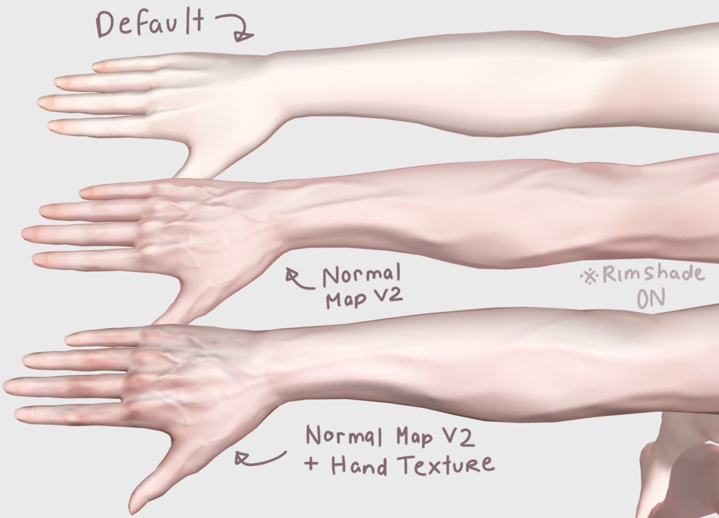 【水瀬/Minase】 Hand Texture