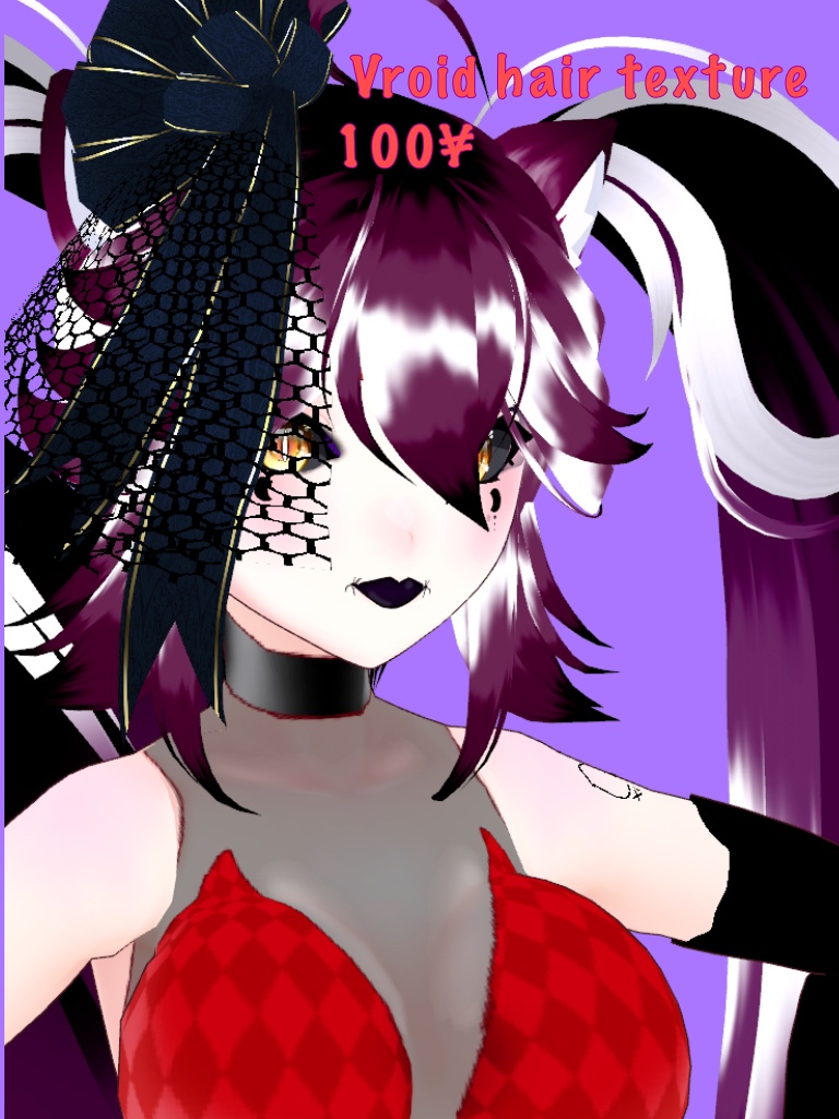 Grayscale Vroid hair texture|hair|vroid|vroidhair|