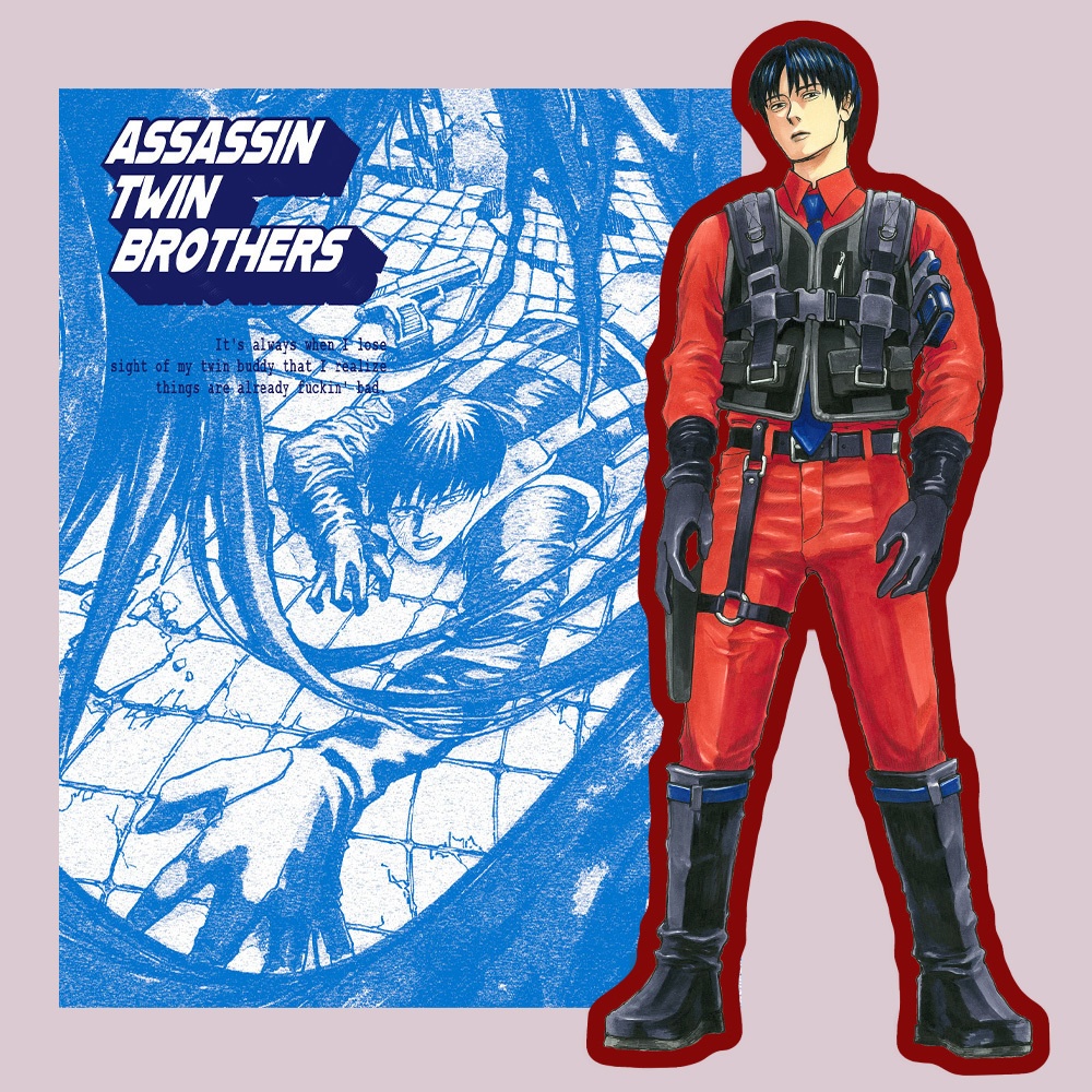 ASSASSIN TWINS -Big Stickers-