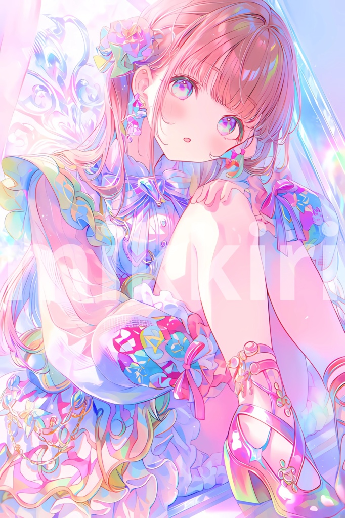 【4K相当】透明感美少女 壁紙4枚セット Vol.2