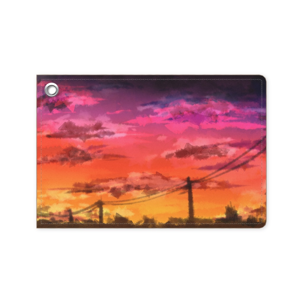 夕焼けパスケース