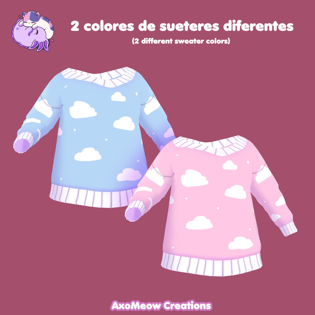 【Vroid】 cloudy sweater ☁