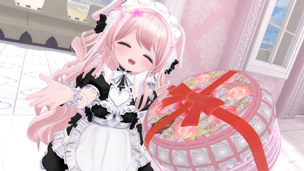 チョコレート★プレゼントボックス chocolate★PresentBox MA対応 アバター&ワールド【食べられるギミック付き】