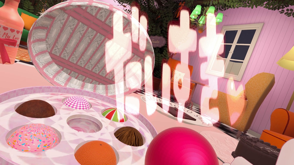 チョコレート★プレゼントボックス chocolate★PresentBox MA対応 アバター&ワールド【食べられるギミック付き】