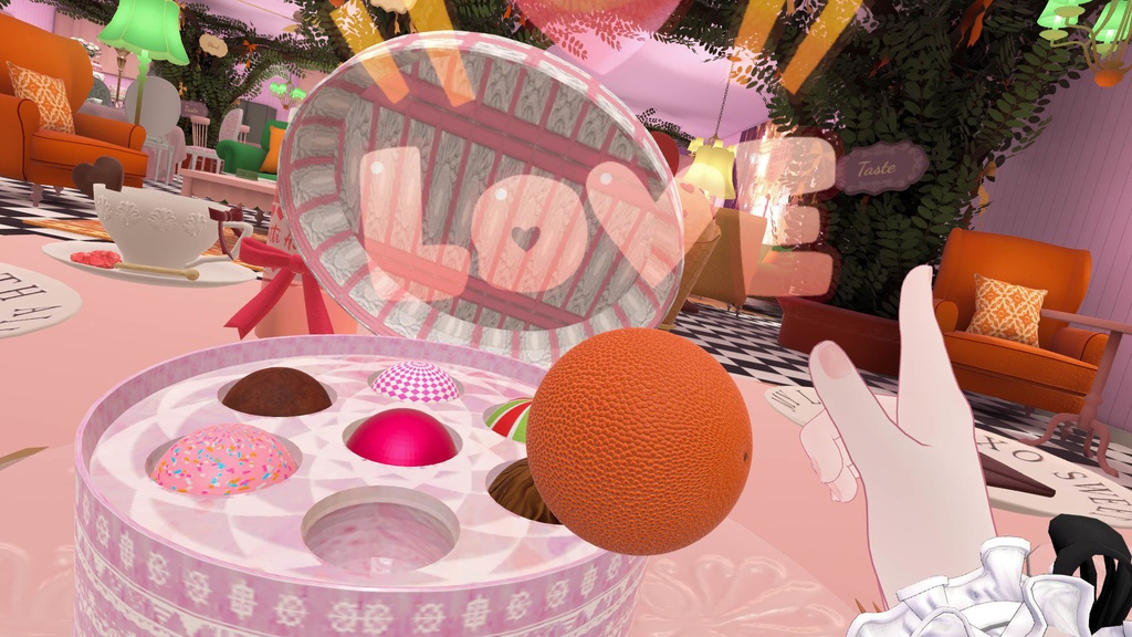 チョコレート★プレゼントボックス chocolate★PresentBox MA対応 アバター&ワールド【食べられるギミック付き】