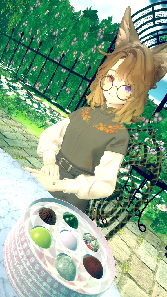 チョコレート★プレゼントボックス chocolate★PresentBox MA対応 アバター&ワールド【食べられるギミック付き】