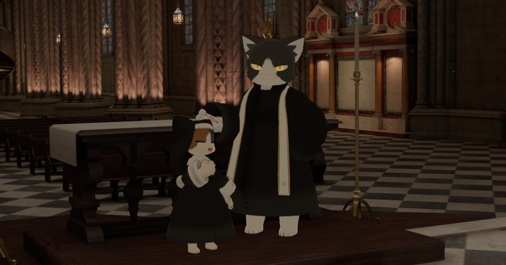 【無料・Quest対応】オリジナル3Dモデル「シスター・ノンネ」