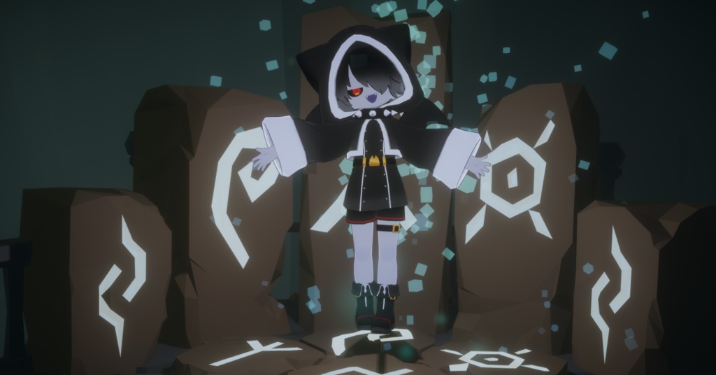 【Quest対応】オリジナル3Dモデル ねことりのあくま「KV」