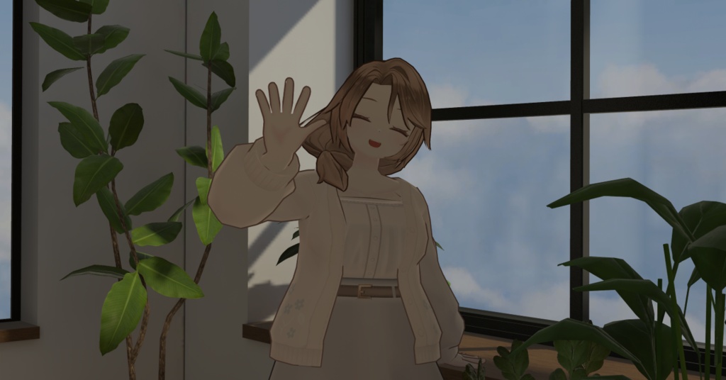 【Quest対応】オリジナル3Dモデル「フミノ」