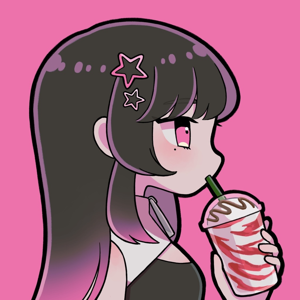 【キャンバスパネル】苺フラペチーノ