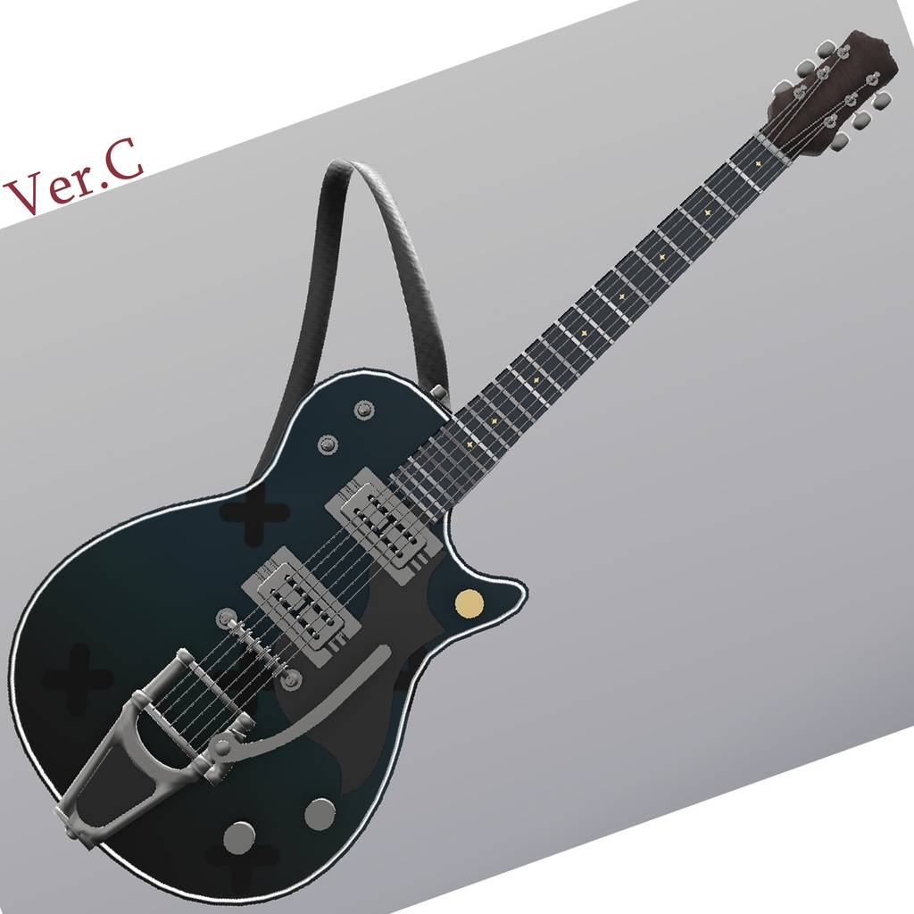 BYT式エレキギター ストラップシェイプ有