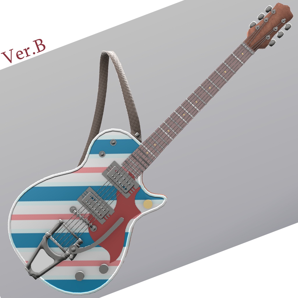 BYT式エレキギター ストラップシェイプ有