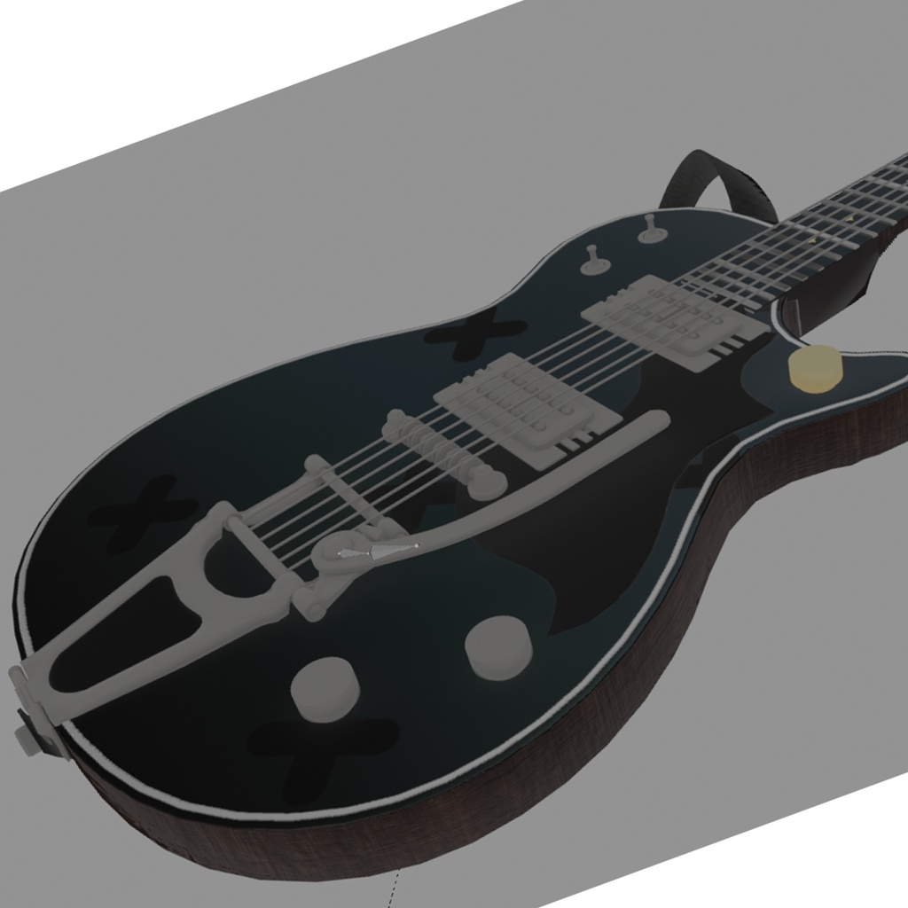 BYT式エレキギター ストラップシェイプ有