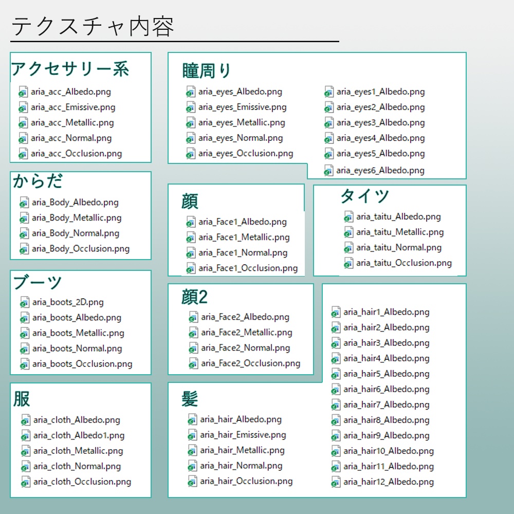 3Dモデル『アリア』