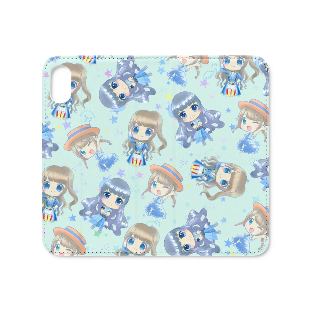 あおいろ衣装💫iPhoneケース(手帳型)