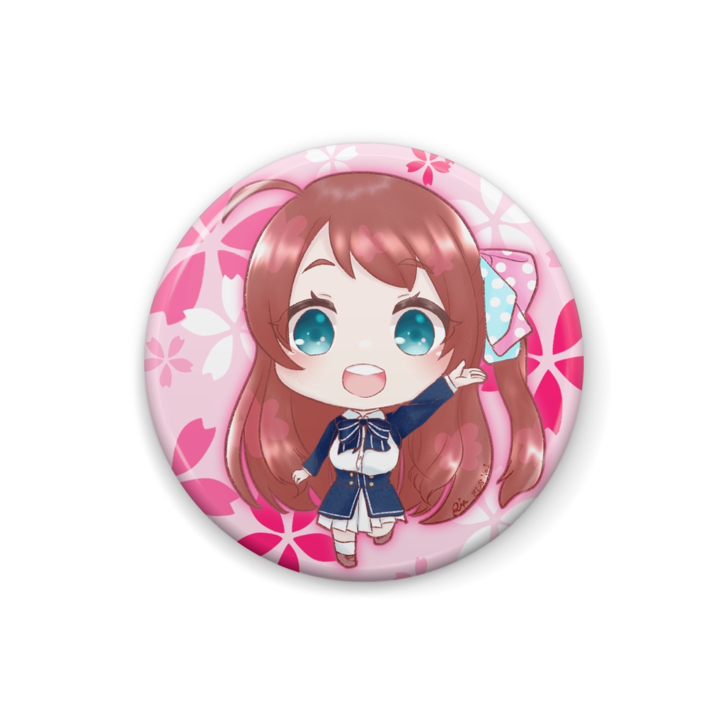 1号🌸缶バッジ