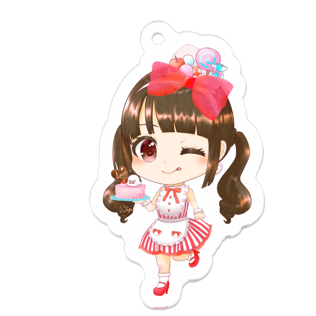 らぶりーふるーつ🍒なアクリルキーホルダー