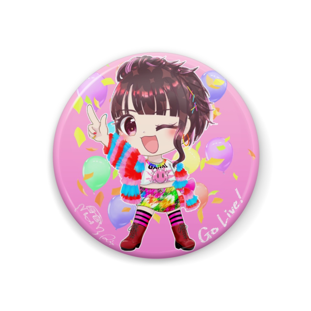 Go Live!な缶バッジ🎈