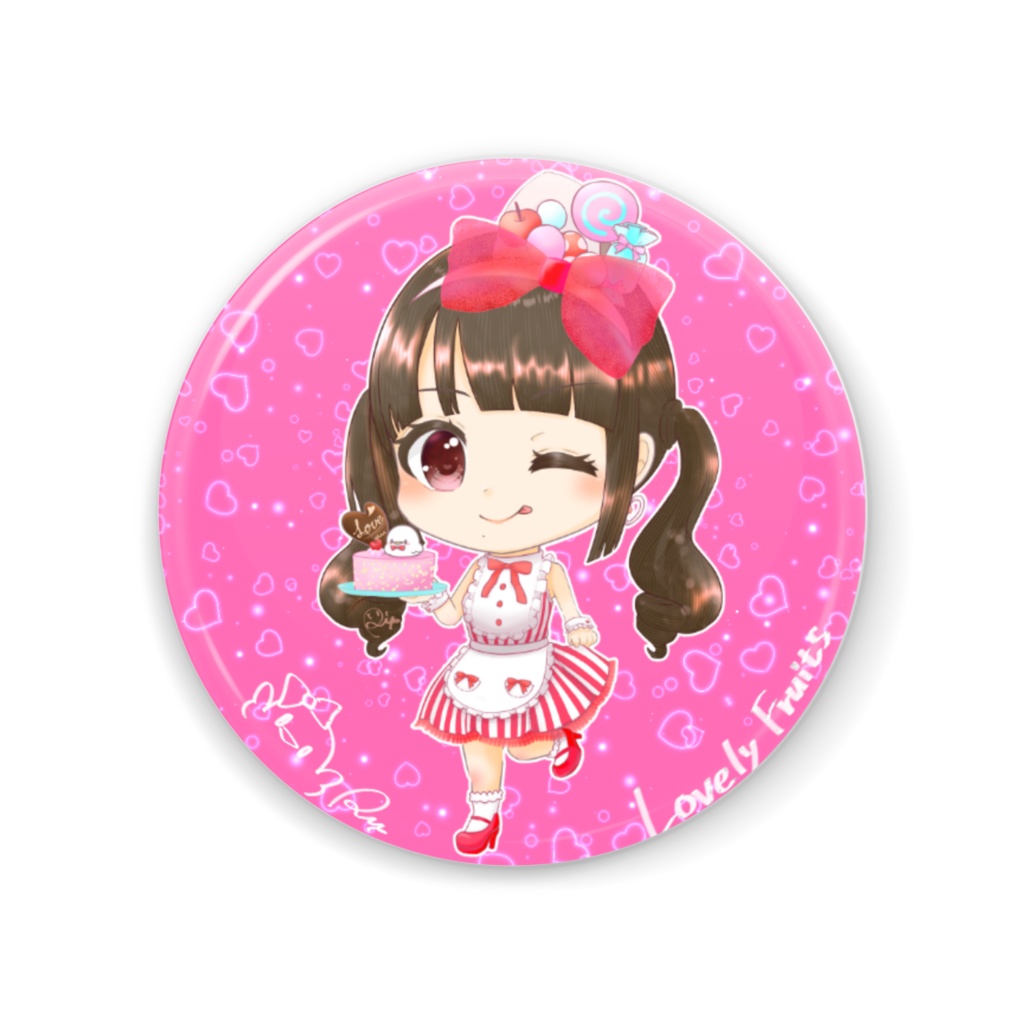 らぶりーふるーつ🍒な缶ミラー
