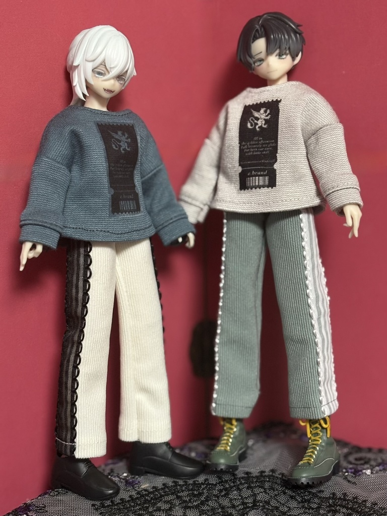 シチリアサイズ レースラインリブパンツ