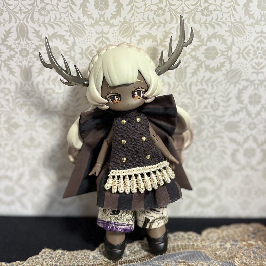 ストライプリボンセット　ブラウン