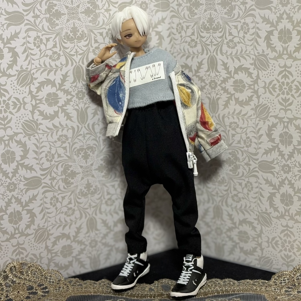 スカーフ付きサルエルパンツ