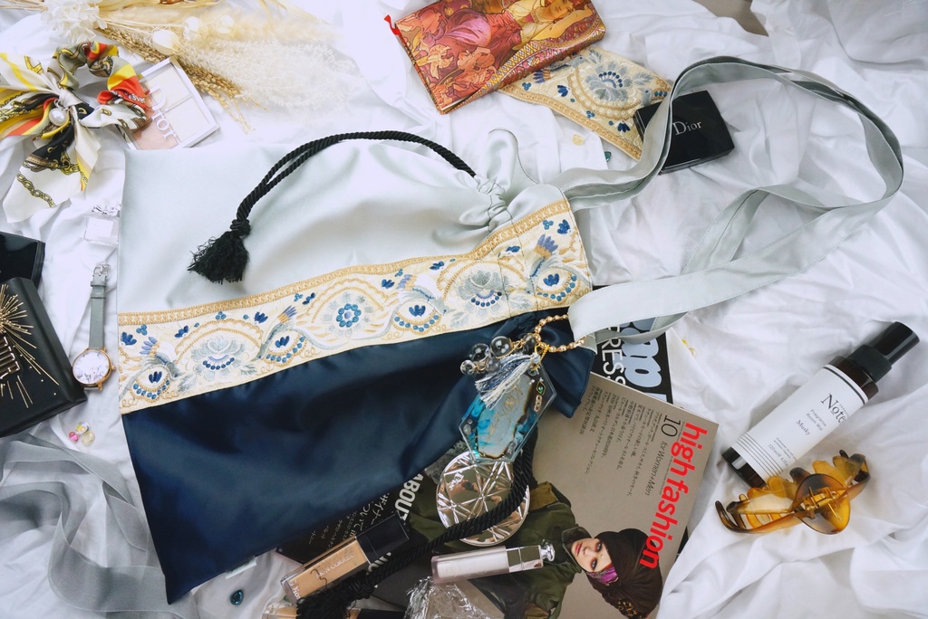 山鳥毛イメージ【おでかけ巾着トート】