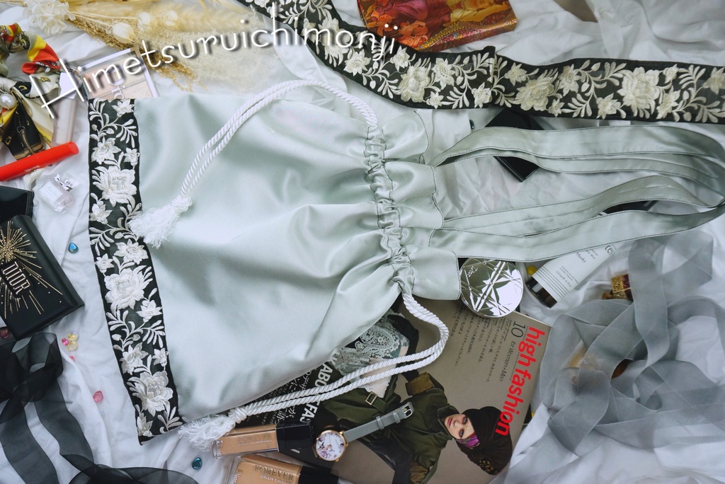 姫鶴一文字イメージ【おでかけ巾着トート】※リボンデザイン違い※