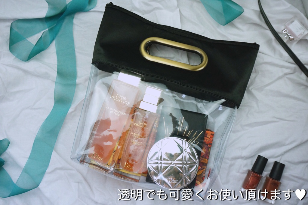 2wayクリアトート【トラベル巾着サイズ】