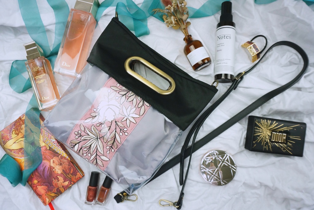 2wayクリアトート【トラベル巾着サイズ】