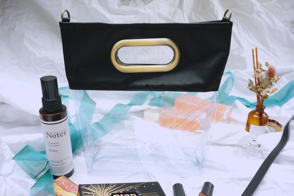 2wayクリアトート【トラベル巾着サイズ】