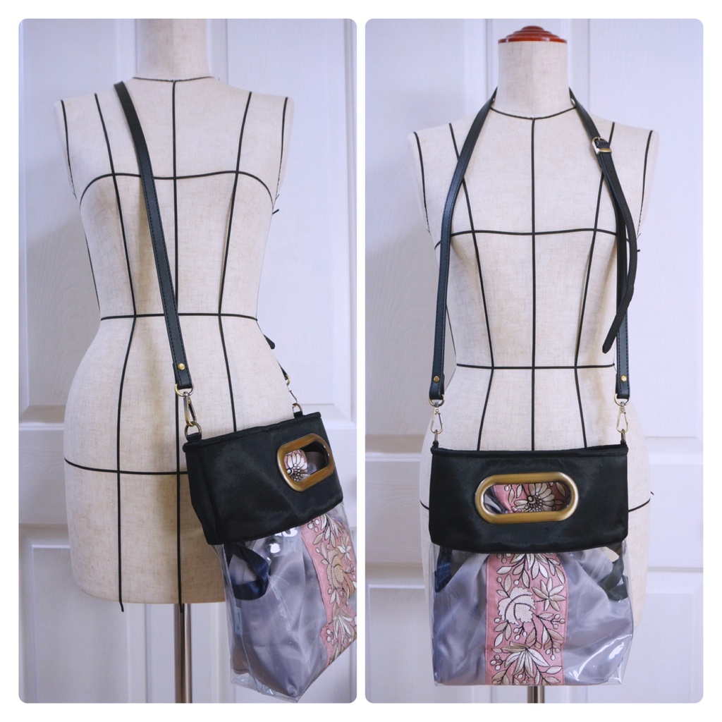 2wayクリアトート【トラベル巾着サイズ】