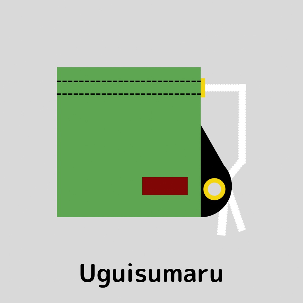 刀剣男士イメージ【マイクロ巾着ポーチ】