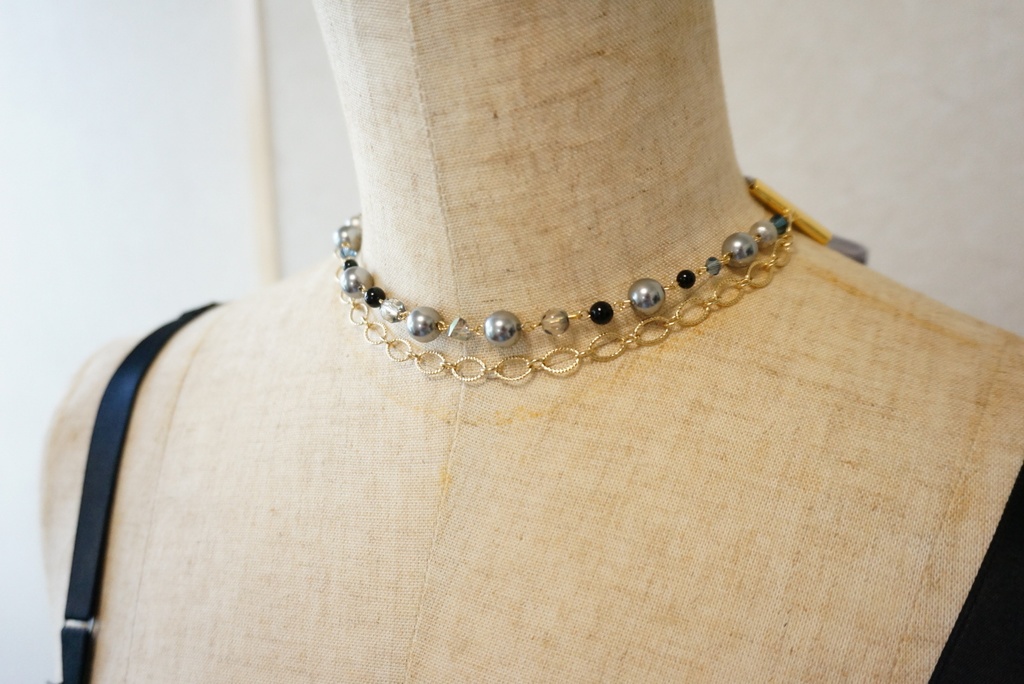 刀剣男士イメージベロアのリボンチョーカー