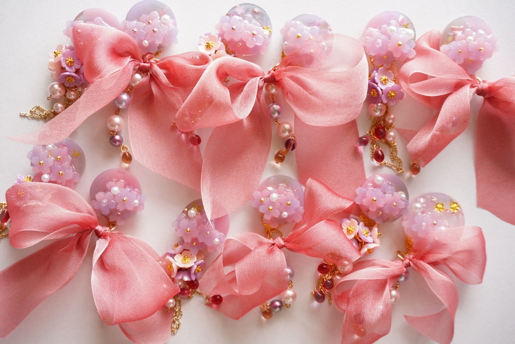 刀剣男士と夕桜【ピアス/イヤリング】