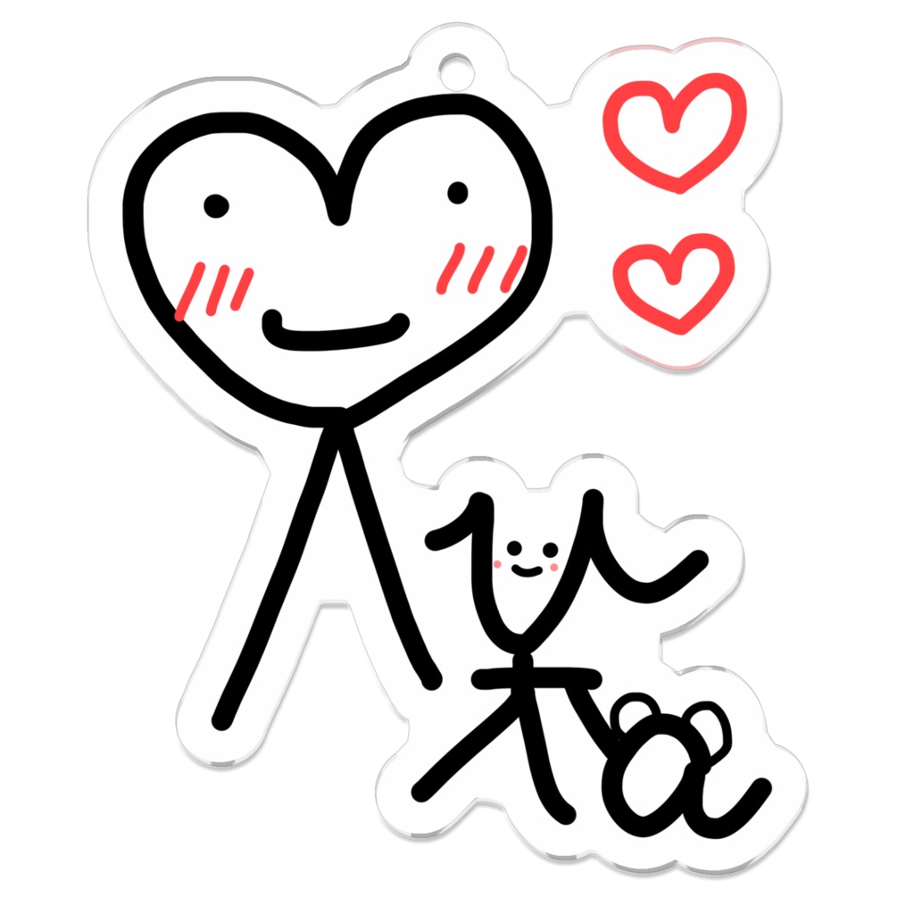 るなちお手製アクキー