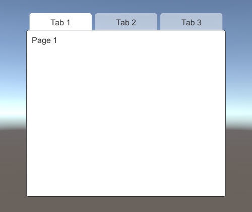 Unity用 タブ切り替えUI（TabStrip, Tabs Widget）